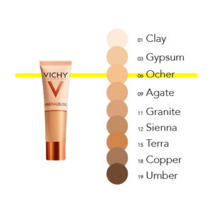 Vichy | MINERALBLEND FLUID Ocher n 06 | 30 ml | Fondotinta minerale idratante incarnato fresco tenuta 16h
