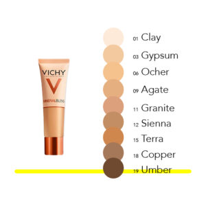 Vichy | MINERALBLEND FLUID Umber n 19 | 30 ml | Fondotinta minerale idratante incarnato fresco tenuta 16h
