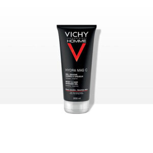 VICHY HOMME Hydra Mag C Docciaschiuma uomo | Gel doccia corpo e capelli | 200 ml