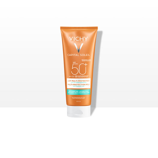 Vichy | CAPITAL SOLEIL BEACH PROTECT Latte Solare Latte Solare SPF 50+ protezione molto alta | 200 ml
